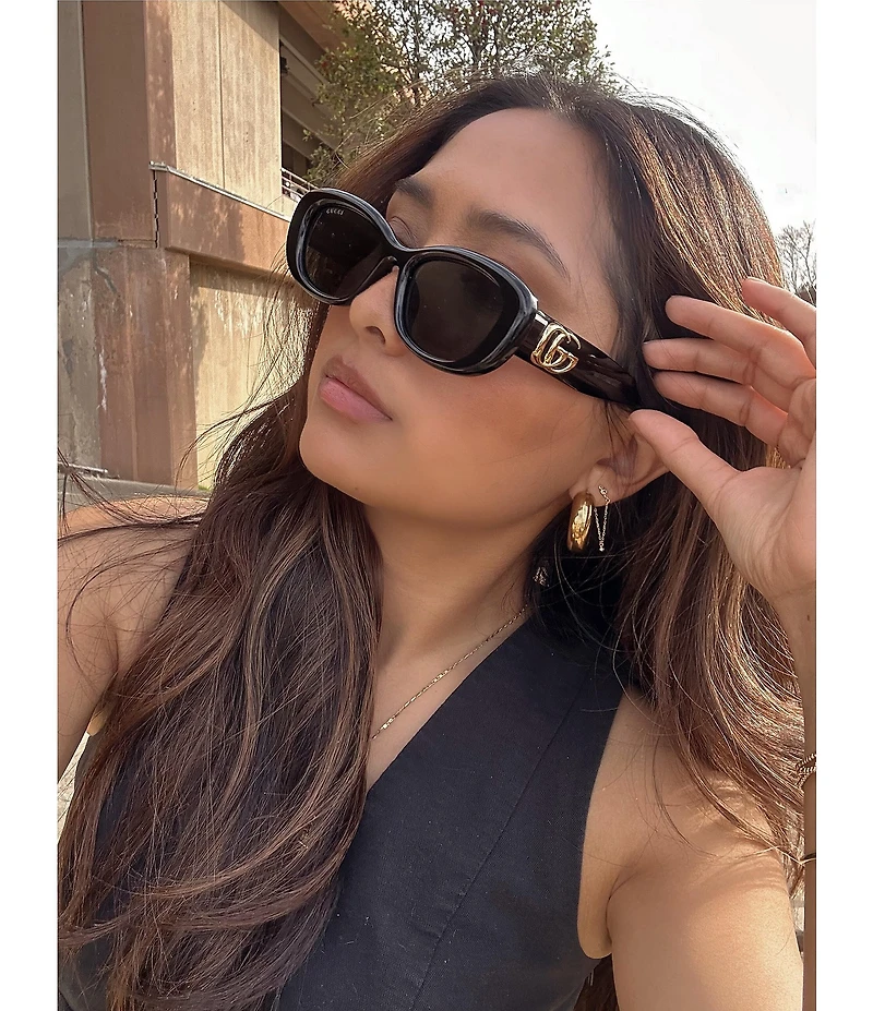 Gucci Women's GG Bag 53mm Oval Sunglasses