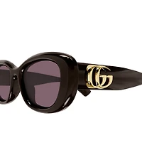 Gucci Women's GG Bag 53mm Oval Sunglasses