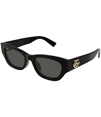 Gucci Women's GG Extruded 53mm Cat Eye Sunglasses