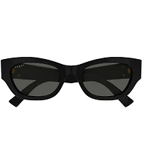 Gucci Women's GG Extruded 53mm Cat Eye Sunglasses