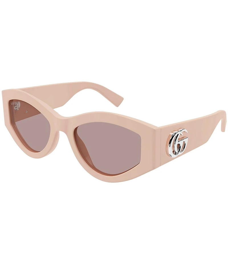 Gucci Women's GG Extruded 53mm Cat Eye Sunglasses