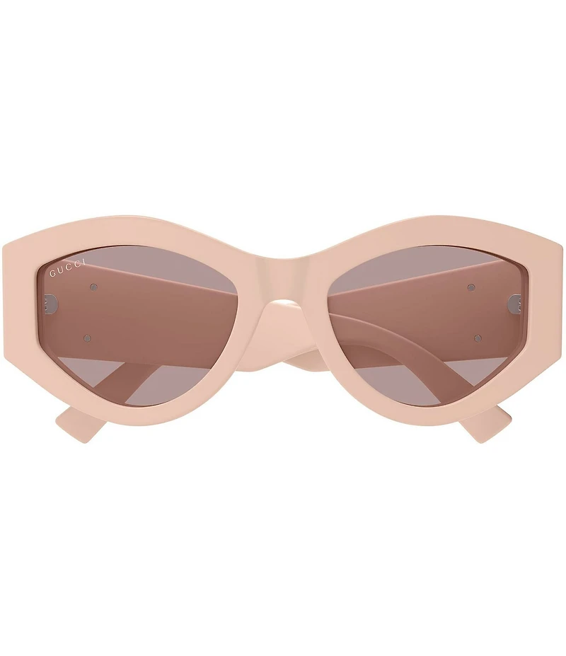 Gucci Women's GG Extruded 53mm Cat Eye Sunglasses
