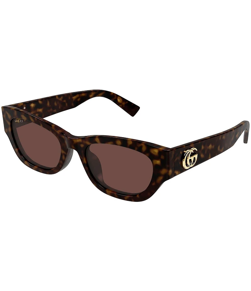 Gucci Women's GG Extruded 53mm Cat Eye Sunglasses