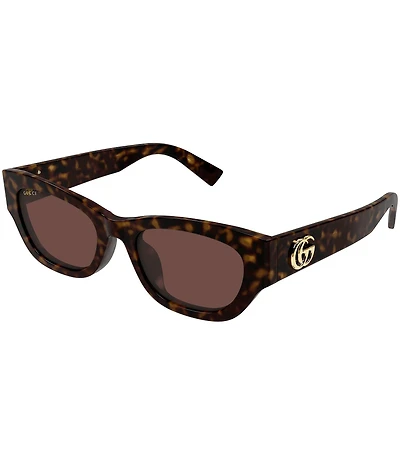 Gucci Women's GG Extruded 53mm Cat Eye Sunglasses