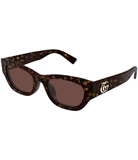 Gucci Women's GG Extruded 53mm Cat Eye Sunglasses