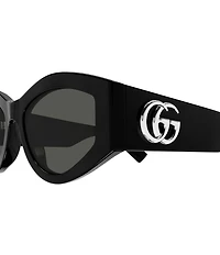 Gucci Women's GG Extruded 53mm Cat Eye Sunglasses