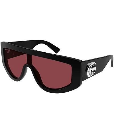 Gucci Women's GG Extruded 99mm Shield Sunglasses