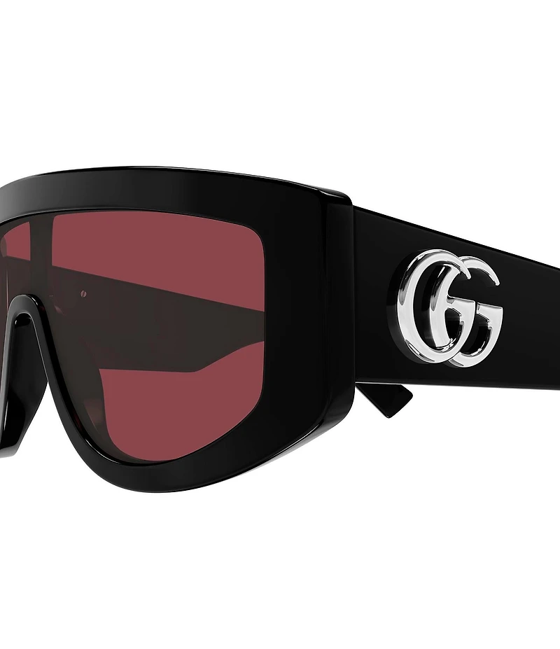 Gucci Women's GG Extruded 99mm Shield Sunglasses