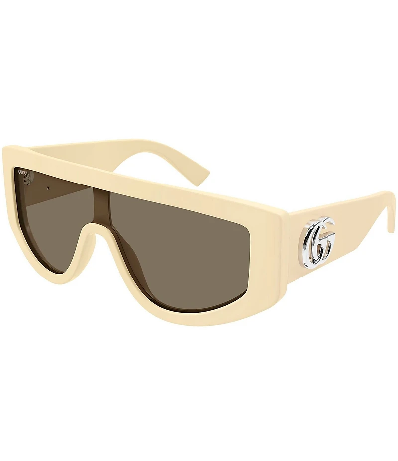 Gucci Women's GG Extruded 99mm Shield Sunglasses
