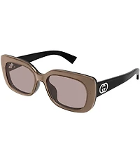 Gucci Women's GG Muse 55mm Bilayer Rectangle Sunglasses