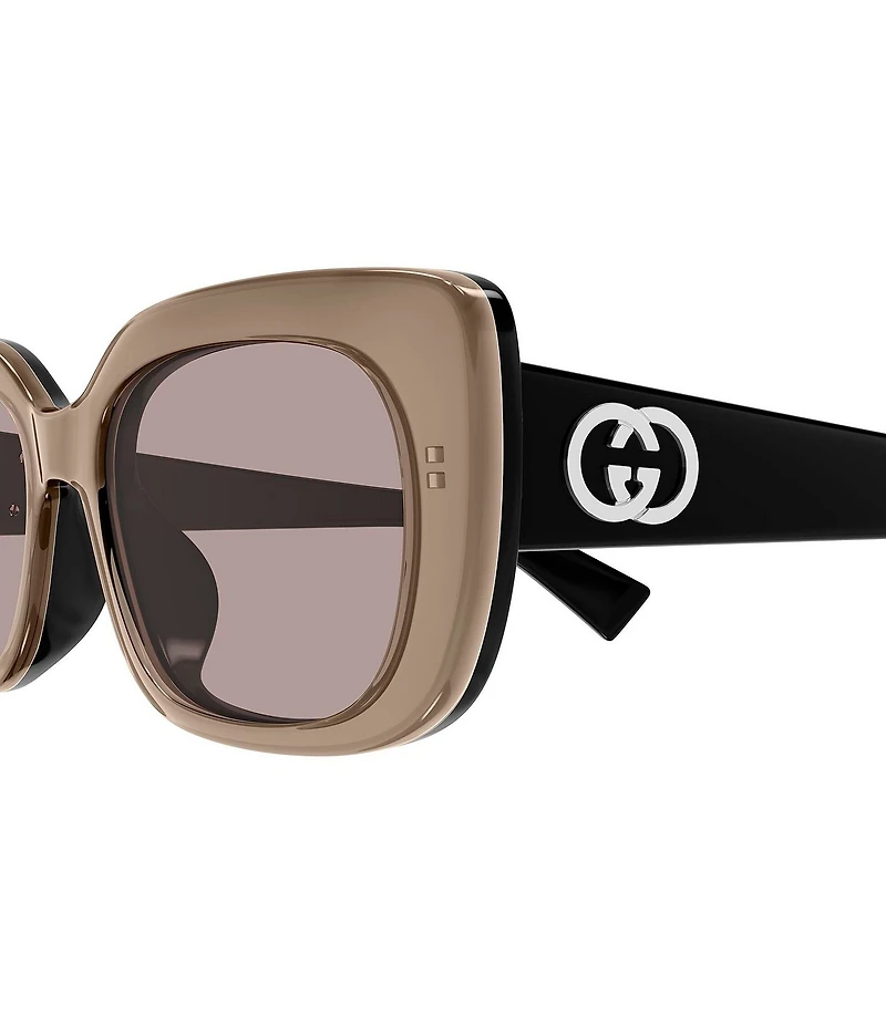 Gucci Women's GG Muse 55mm Bilayer Rectangle Sunglasses