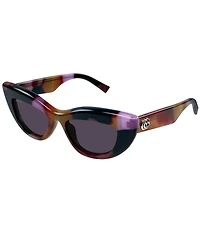 Gucci Women's GG Softy 50mm Retro Cat Eye Sunglasses