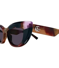 Gucci Women's GG Softy 50mm Retro Cat Eye Sunglasses
