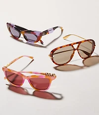 Gucci Women's GG Softy 50mm Retro Cat Eye Sunglasses