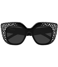 Gucci Women's GG Softy Strass 50mm Butterfly Sunglasses