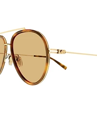 Gucci Women's GG Tiny 56mm Aviator Sunglasses