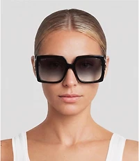 Gucci Women's Gg0876sa Rectangular 59mm Sunglasses