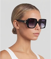 Gucci Women's Gg0876sa Rectangular 59mm Sunglasses
