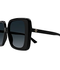 Gucci GG1314S 55mm Rectangle Oversized Sunglasses