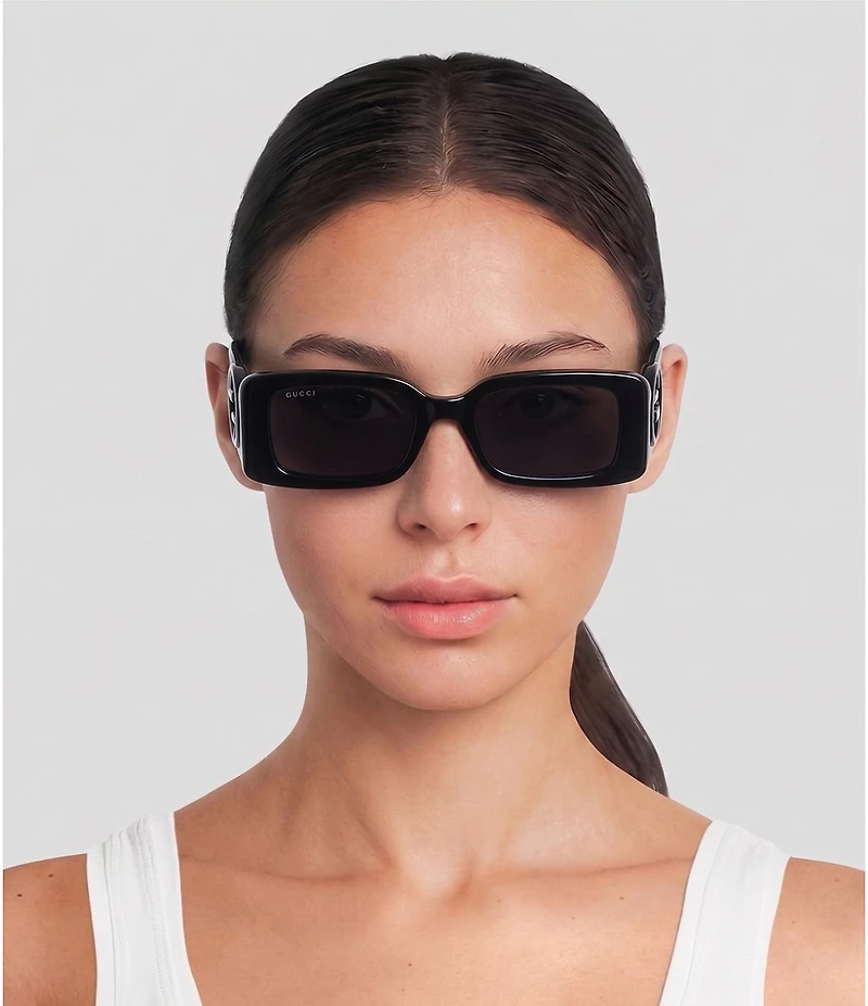 Gucci Women's Chaise Lounge 54mm Rectangle Sunglasses