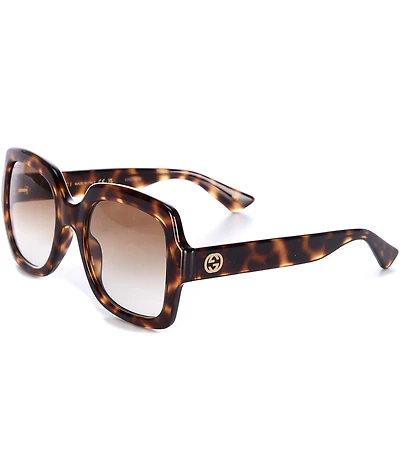 Gucci Women's GG1337S 54mm Tortoise Square Sunglasses
