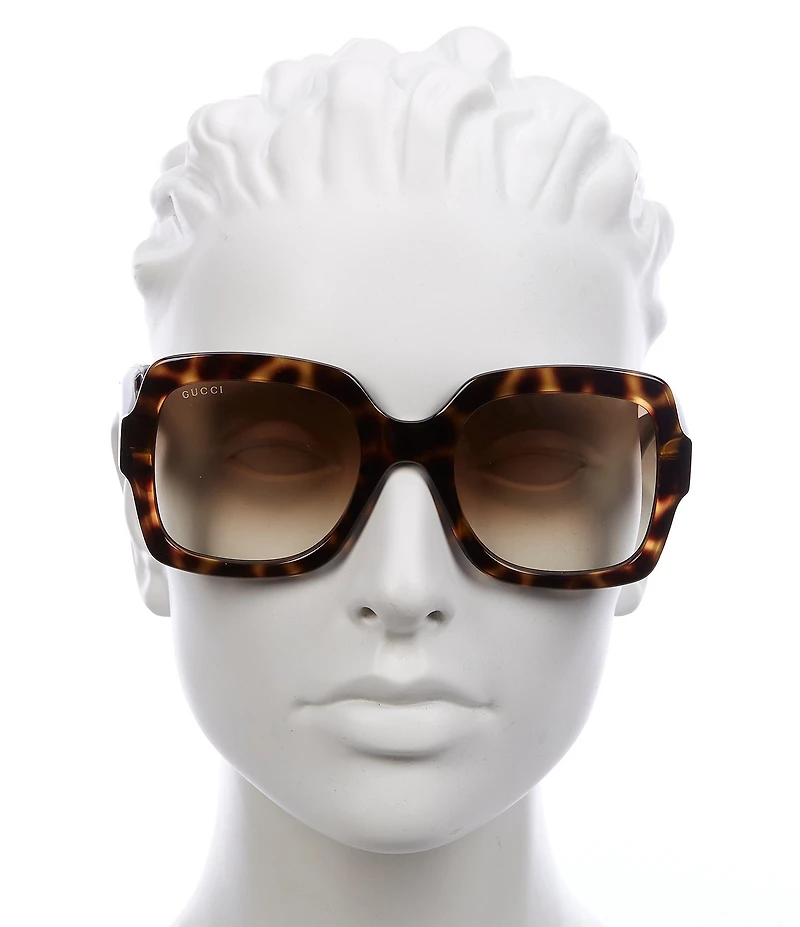 Gucci Women's GG1337S 54mm Tortoise Square Sunglasses