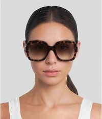 Gucci Women's GG1337S 54mm Tortoise Square Sunglasses