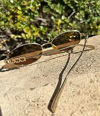Gucci Women's Gucci Block 55mm Rectangle Sunglasses