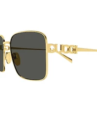 Gucci Women's Gucci Block Bending 54mm Square Sunglasses