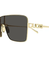 Gucci Women's Gucci Block Bending 99mm Shield Sunglasses