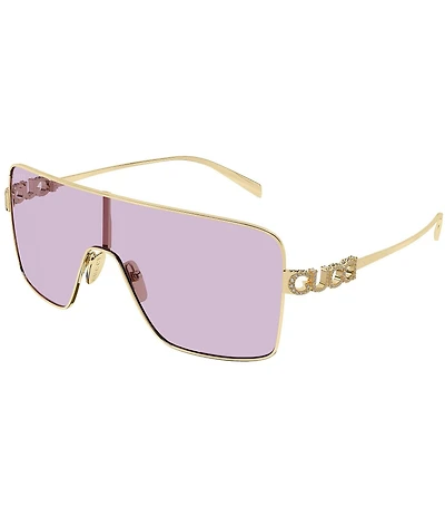 Gucci Women's Gucci Block Bending 99mm Shield Sunglasses
