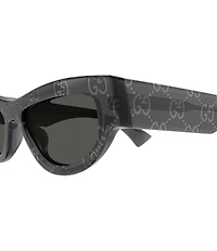 Gucci Women's Gucci Miami 53mm Allover GG Pattern Cat Eye Sunglasses