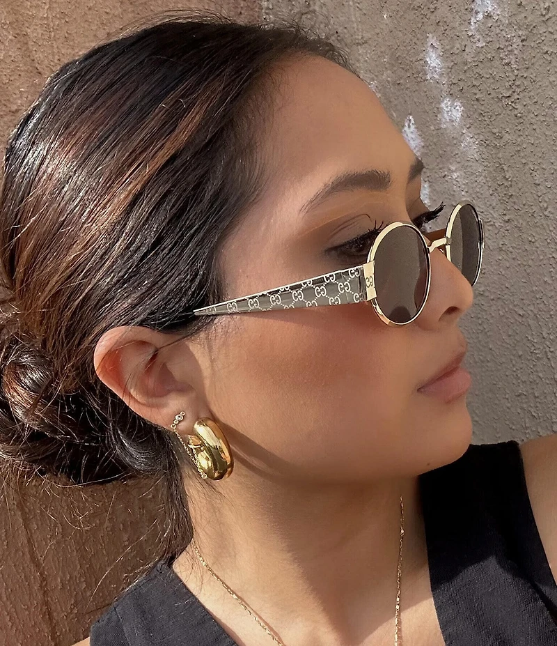 Gucci Women's Guccissima 51mm Oval Sunglasses