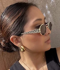 Gucci Women's Guccissima 51mm Oval Sunglasses