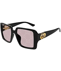 Gucci Women's Hailey 54mm Square Photocromatic Logo Lens Sunglasses