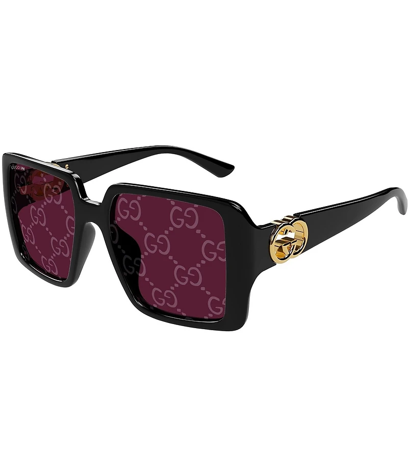 Gucci Women's Hailey 54mm Square Photocromatic Logo Lens Sunglasses