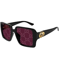 Gucci Women's Hailey 54mm Square Photocromatic Logo Lens Sunglasses