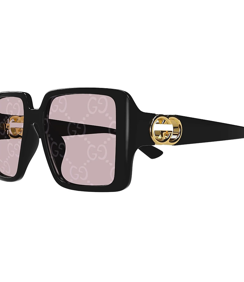 Gucci Women's Hailey 54mm Square Photocromatic Logo Lens Sunglasses