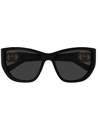 Gucci Women's Hailey Interlocking G 56mm GG2122 Cat Eye Sunglasses