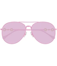 Gucci Women's Horsebit 60mm Aviator Sunglasses