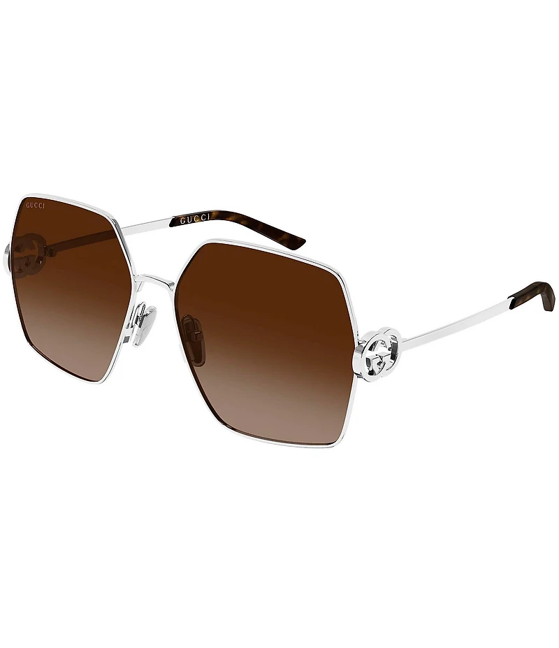 Gucci Women's Interlocking G 61mm Square Sunglasses