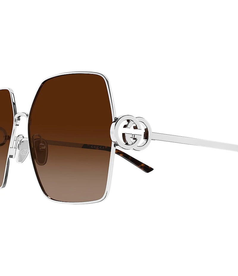 Gucci Women's Interlocking G 61mm Square Sunglasses