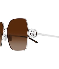 Gucci Women's Interlocking G 61mm Square Sunglasses