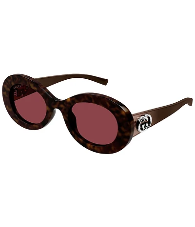Gucci Women's Interlocking G Monte Carlo 51mm Oval Sunglasses