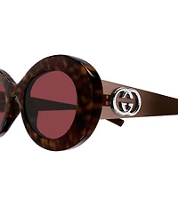 Gucci Women's Interlocking G Monte Carlo 51mm Oval Sunglasses