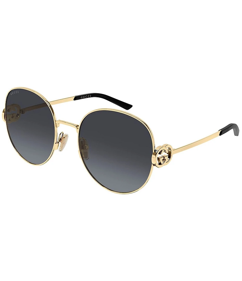 Gucci Women's Interlocking Stuck GG 58mm Round Sunglasses