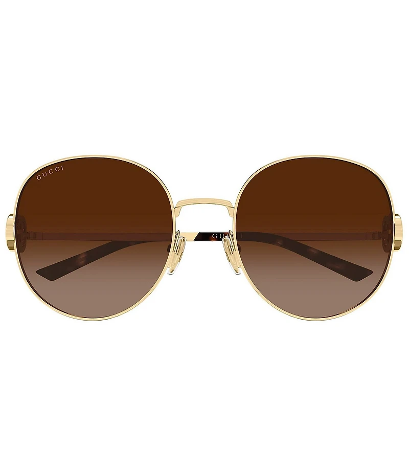 Gucci Women's Interlocking Stuck GG 58mm Round Sunglasses