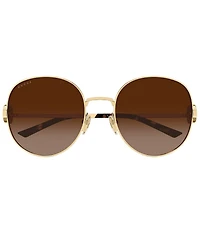 Gucci Women's Interlocking Stuck GG 58mm Round Sunglasses