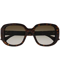 Gucci Women's La Piscine 54mm Tortoise Square Sunglasses
