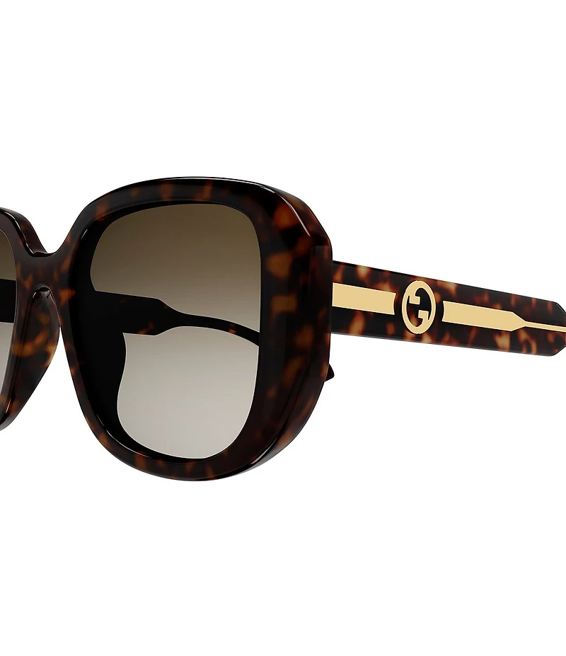 Gucci Women's La Piscine 54mm Tortoise Square Sunglasses
